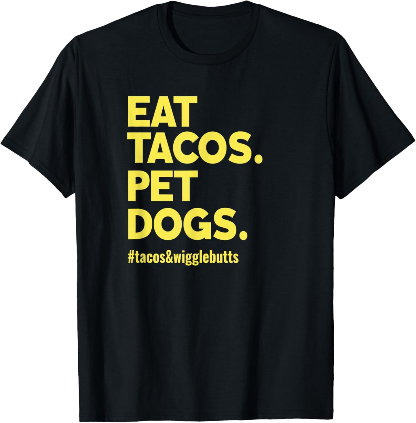 Dog Lover Eat Tacos Pet Dogs Women Kids T-Shirt - T-Shirt | Black