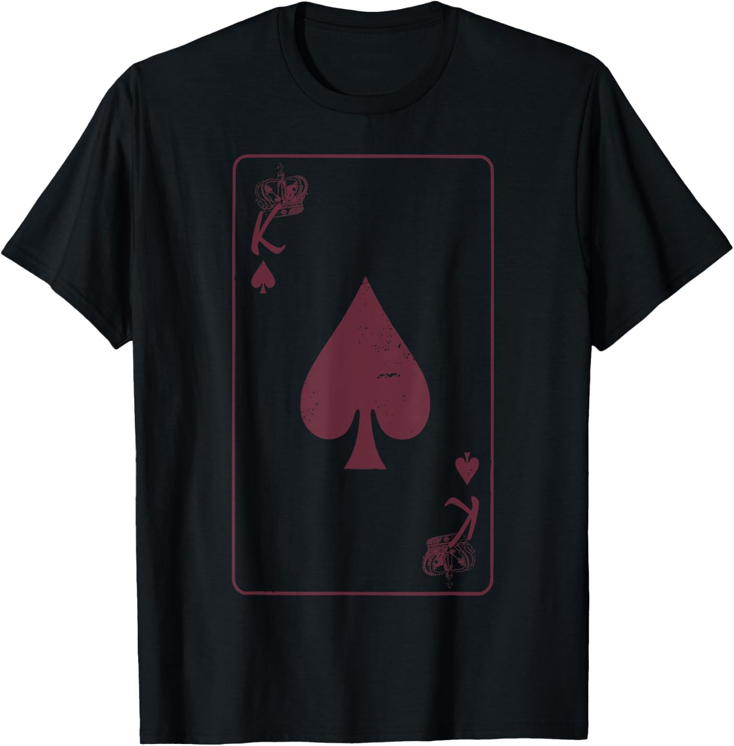 King of Hearts Poker, King of Hearts Valentine's Day T-Shirt - T-Shirt | Black