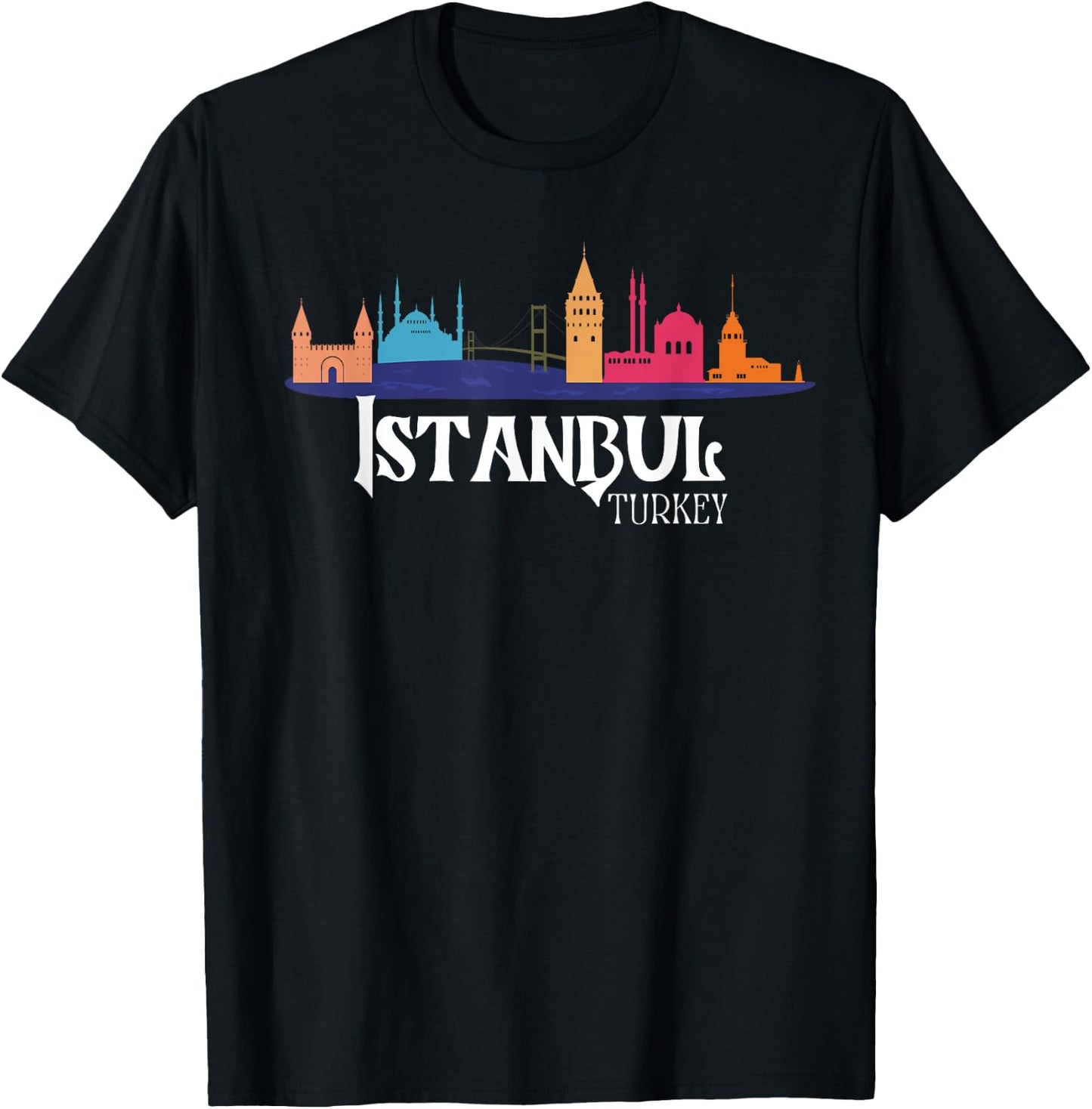 Istanbul Turkey Souvenir T-Shirt - T-Shirt | Black