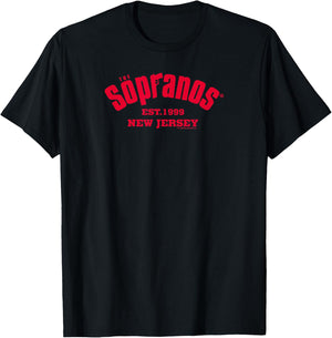 The Sopranos 1999 New Jersey Adult T-Shirt - T-Shirt | Black