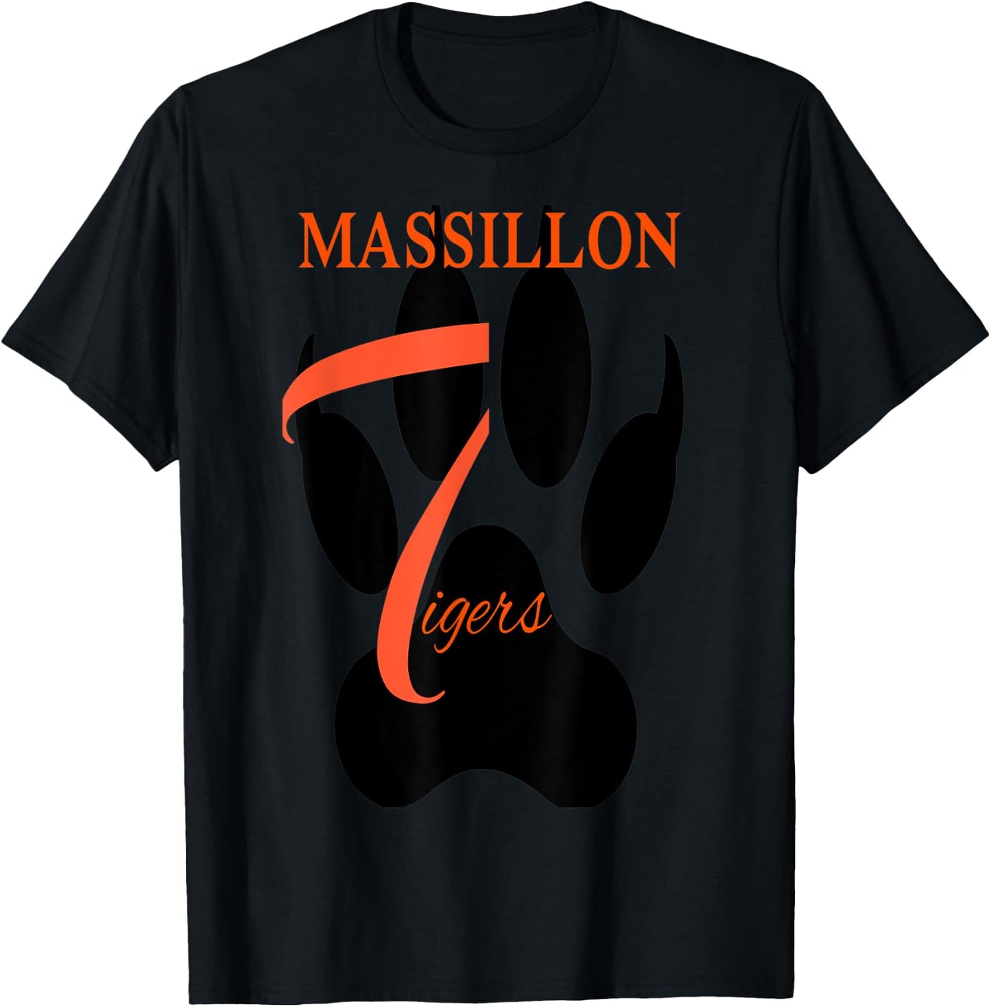 Tigers Sports, Football, Baseball, Basketball. Grey T-Shirt - T-Shirt | Black