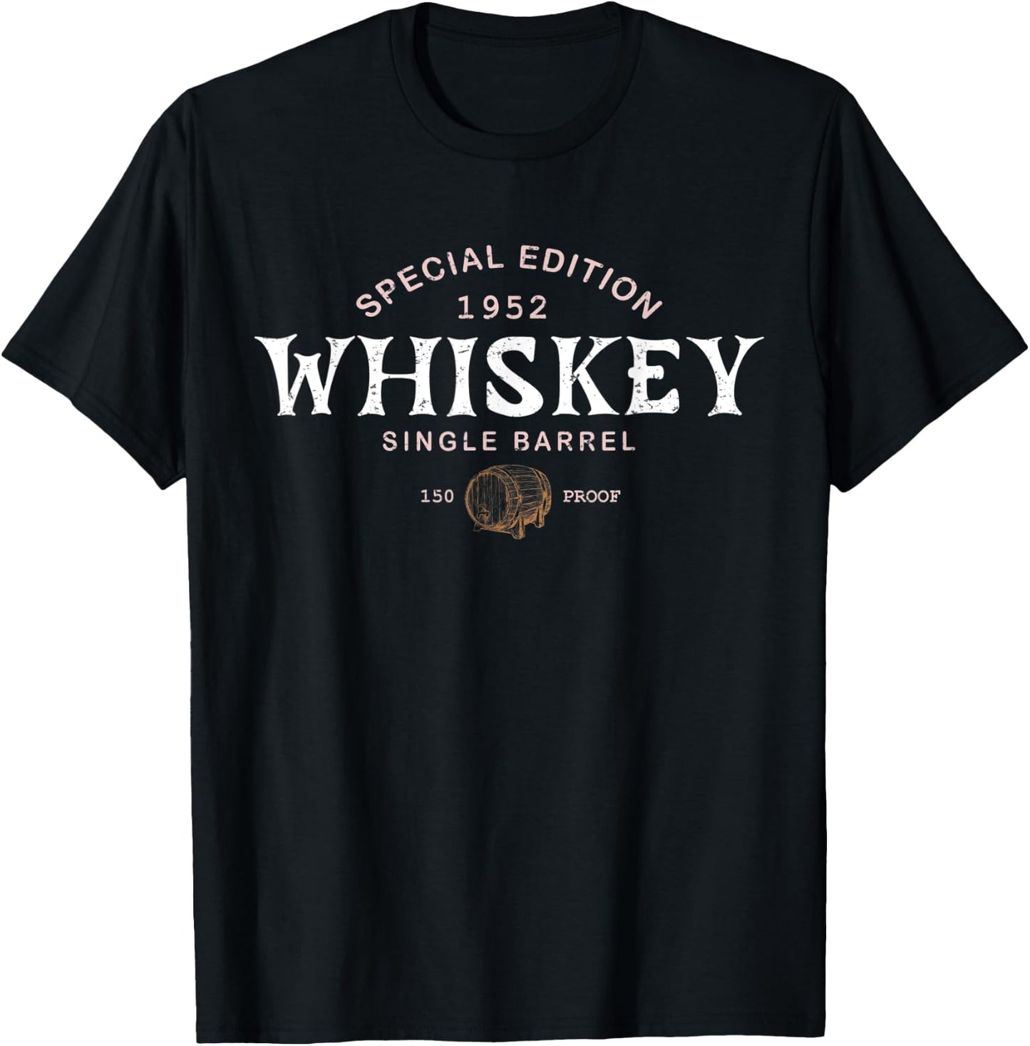Whiskey 1952 Special Edition Bourbon Scotch Drinker T-Shirt - T-Shirt | Black