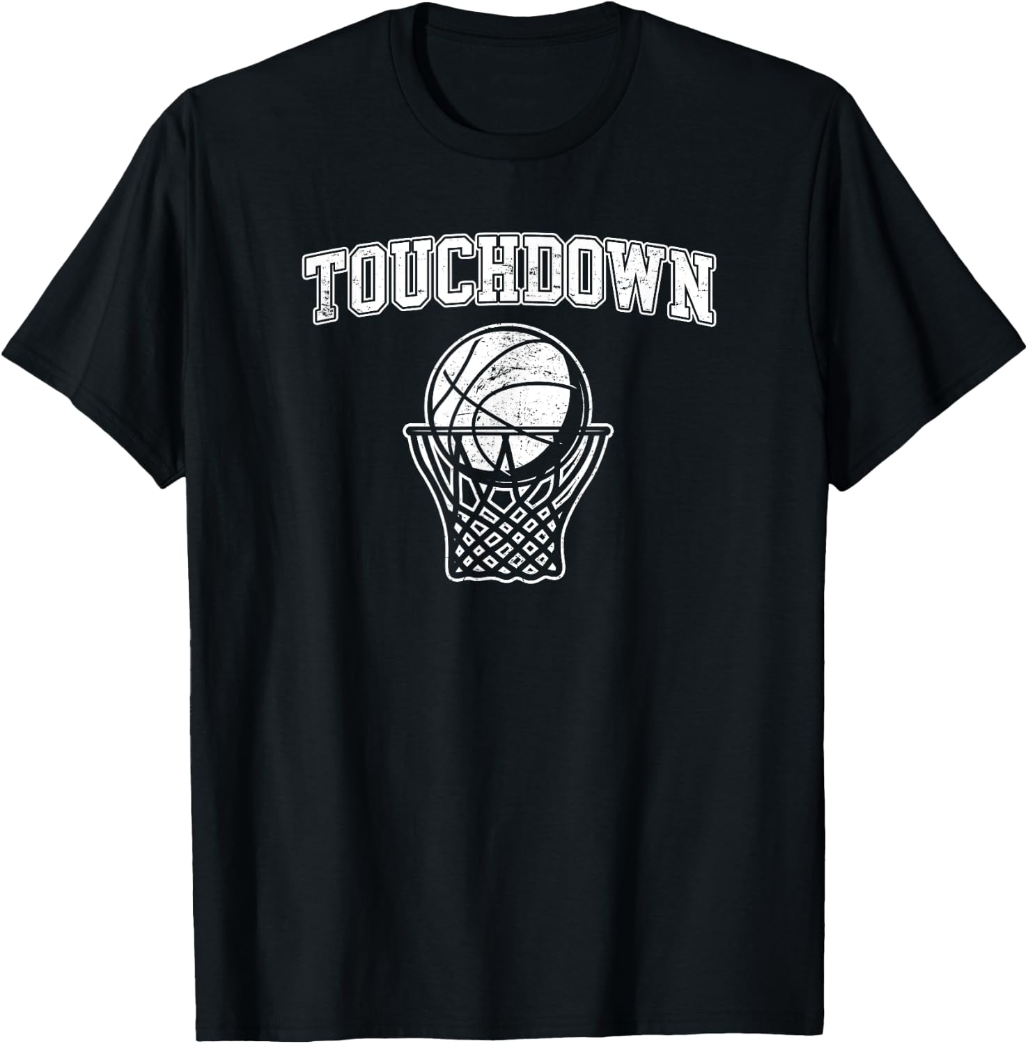 Touchdown - Funny Football Basketball Sports T-Shirt - T-Shirt | Black