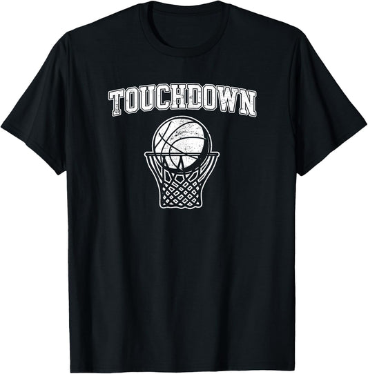 Touchdown - Funny Football Basketball Sports T-Shirt - T-Shirt | Black