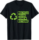 Recycle Reuse Renew Rethink Crisis Environmental Activism T-Shirt - T-Shirt | Black