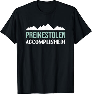 Preikestolen Accomplished Hiking Norway The Pulpit Rock T-Shirt - T-Shirt | Black