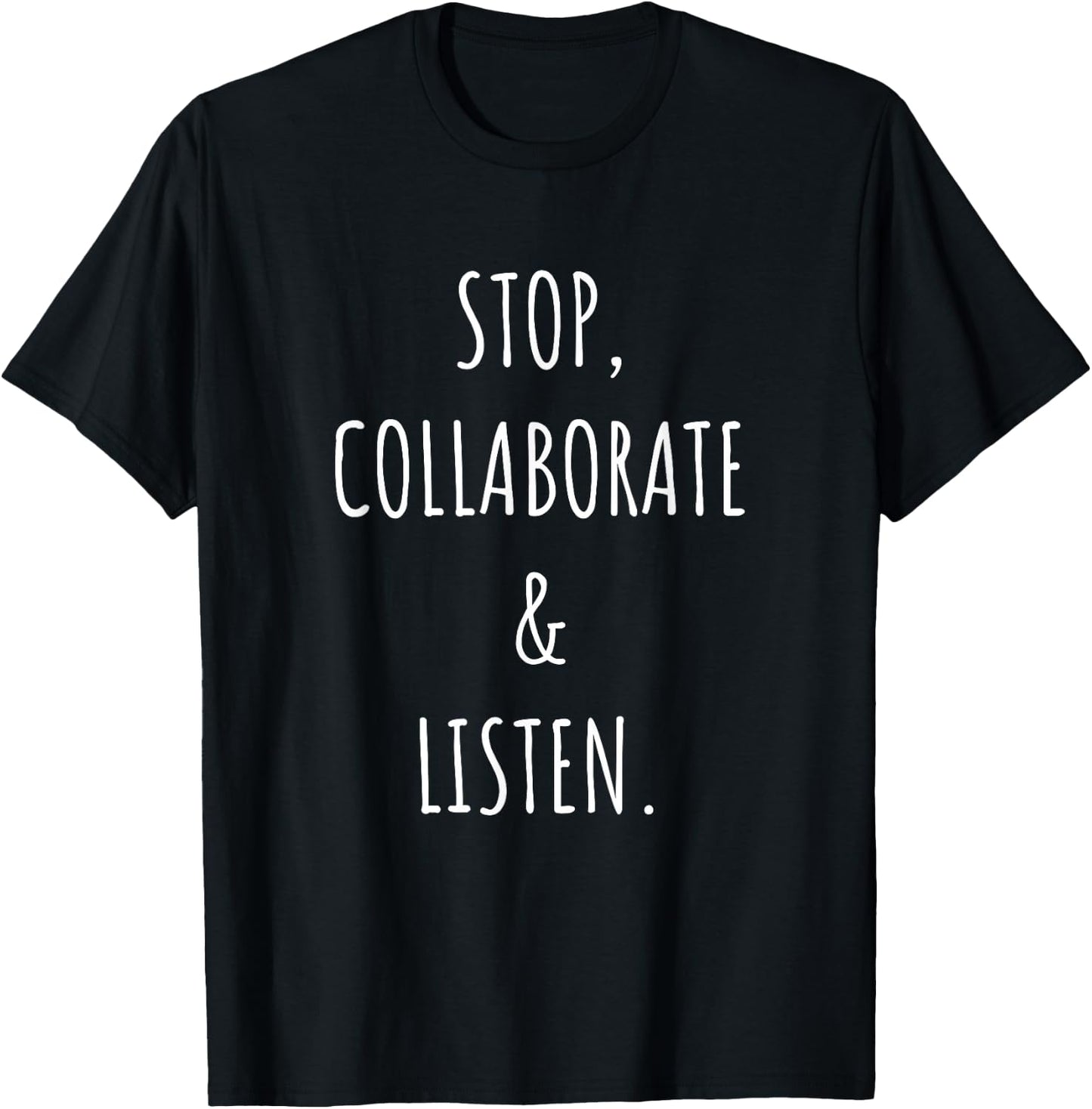 Stop, Collaborate and Listen Ice Ice Baby 90's Retro T-Shirt - T-Shirt | Black