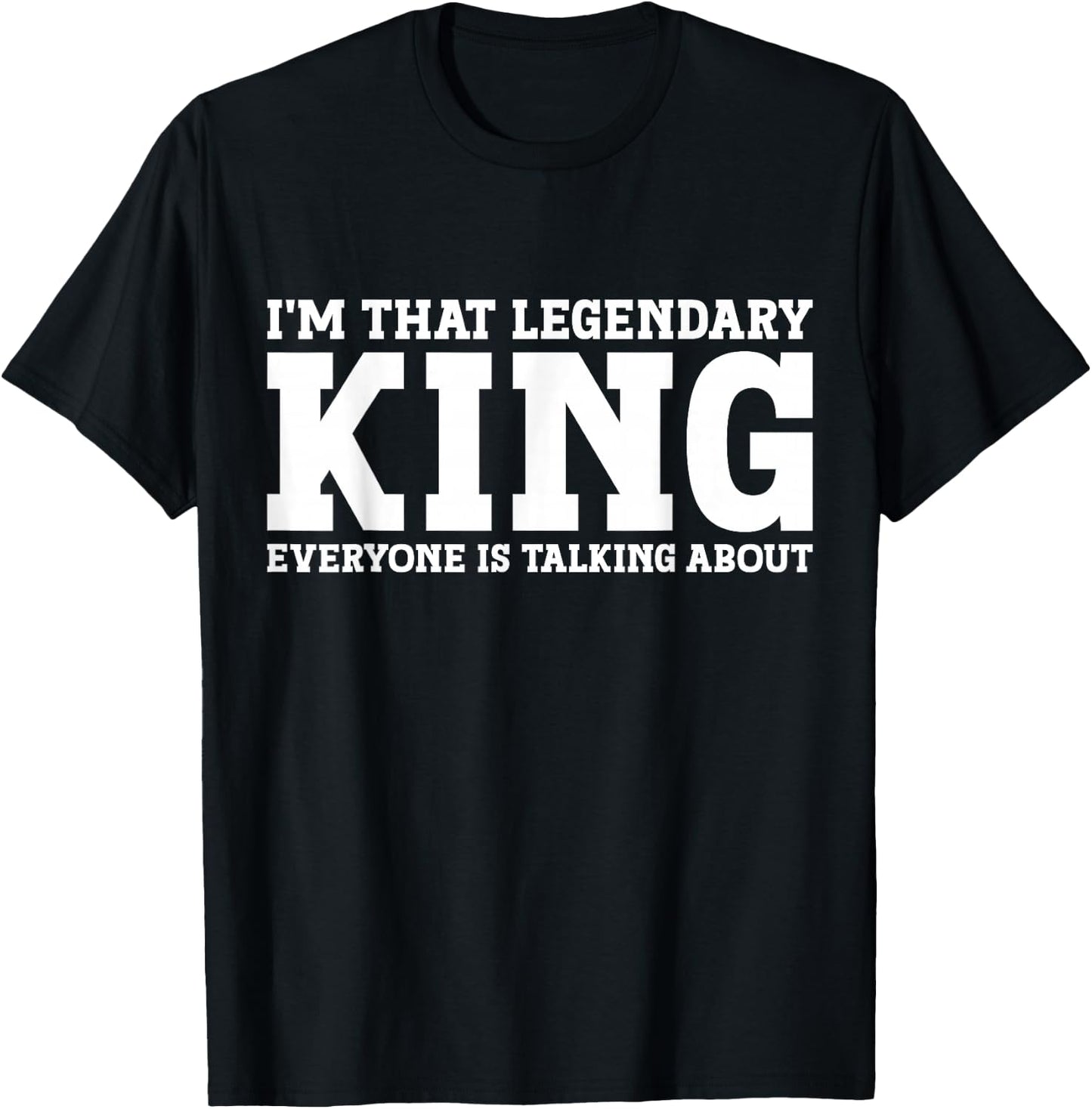 King Personal Name Funny King T-Shirt - T-Shirt | Black