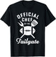 Tailgate Chef Football Tailgating Official Chef Tailgate T-Shirt - T-Shirt | Black