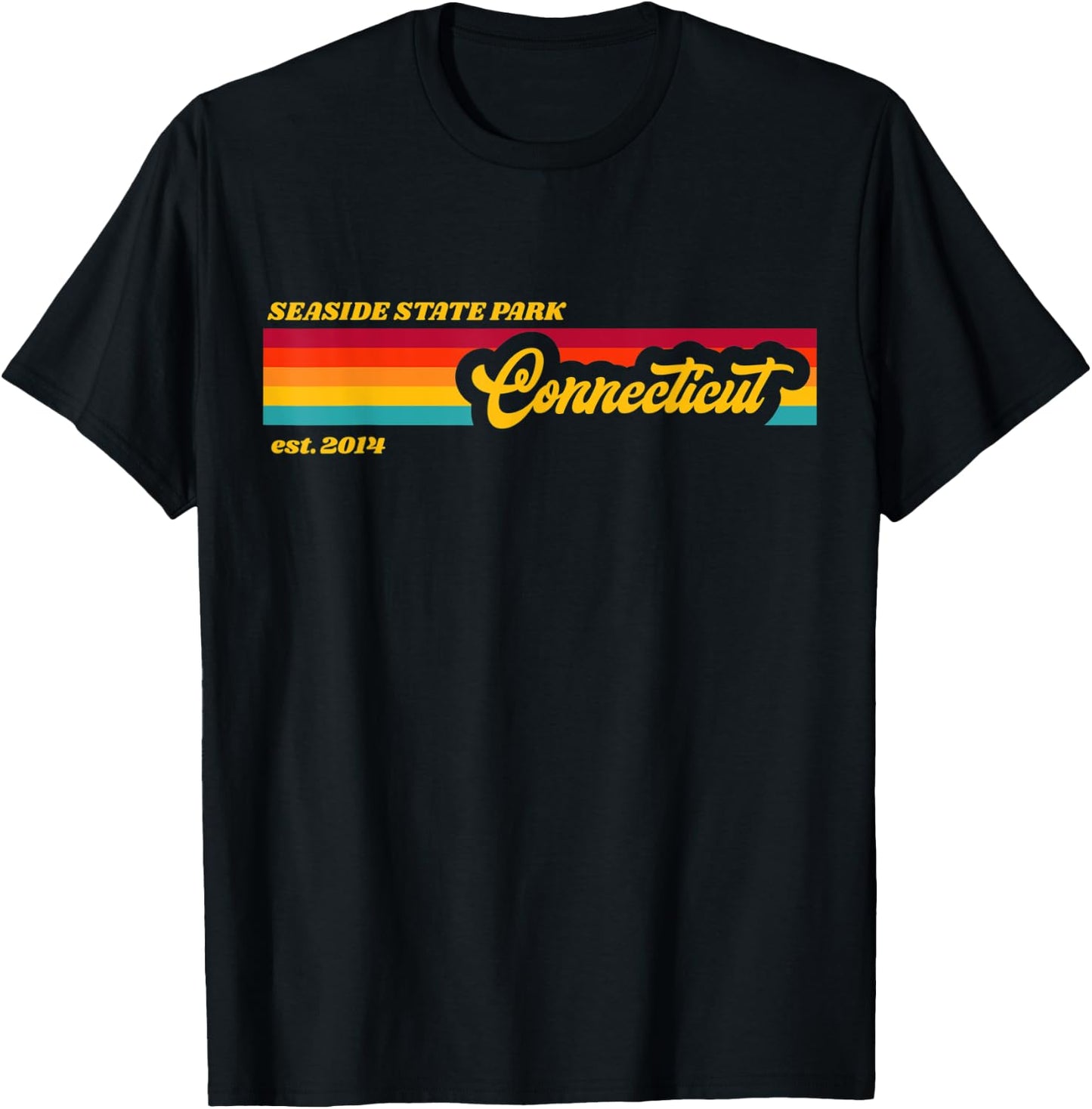 Connecticut Seaside State Park T-Shirt - T-Shirt | Black