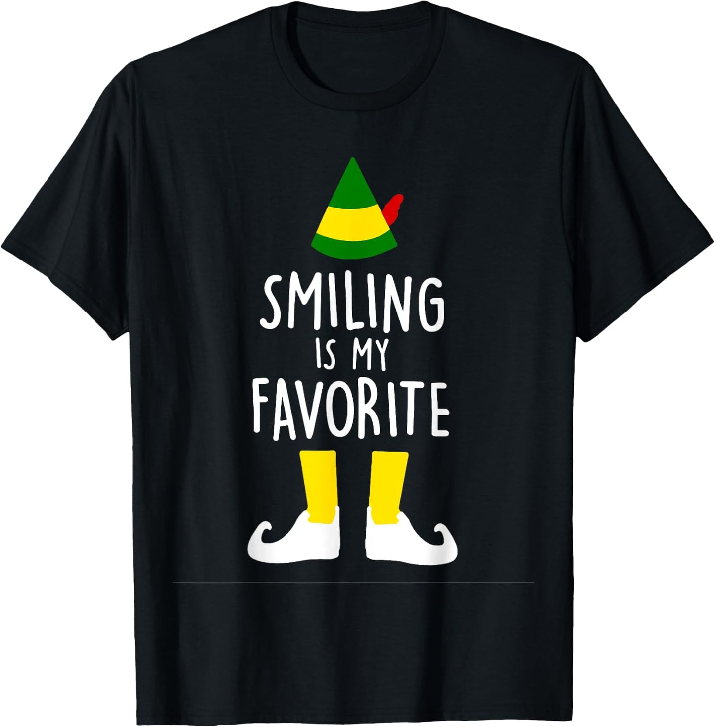 Smiling Is My Favorite T-Shirt - T-Shirt | Black