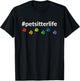 #petsitterlife Rainbow Paws Dark T-Shirt - T-Shirt | Black