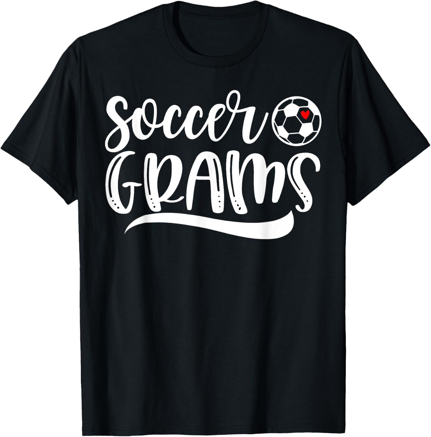 Funny Soccer Grams Soccer Lover Mother's Day T-Shirt - T-Shirt | Black