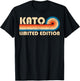 KATO Surname Retro Vintage 80s 90s Birthday Reunion T-Shirt - T-Shirt | Black