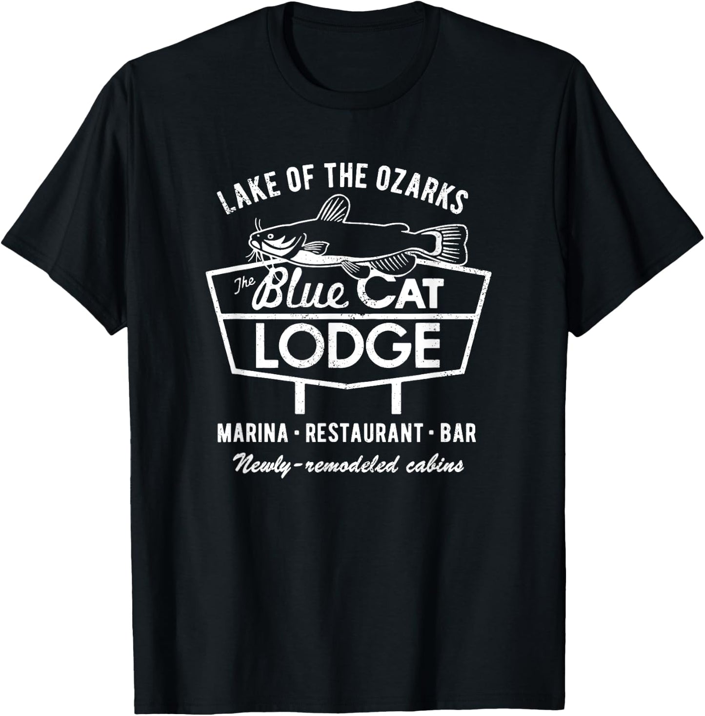 Blue Cat Lodge T-Shirt - T-Shirt | Black