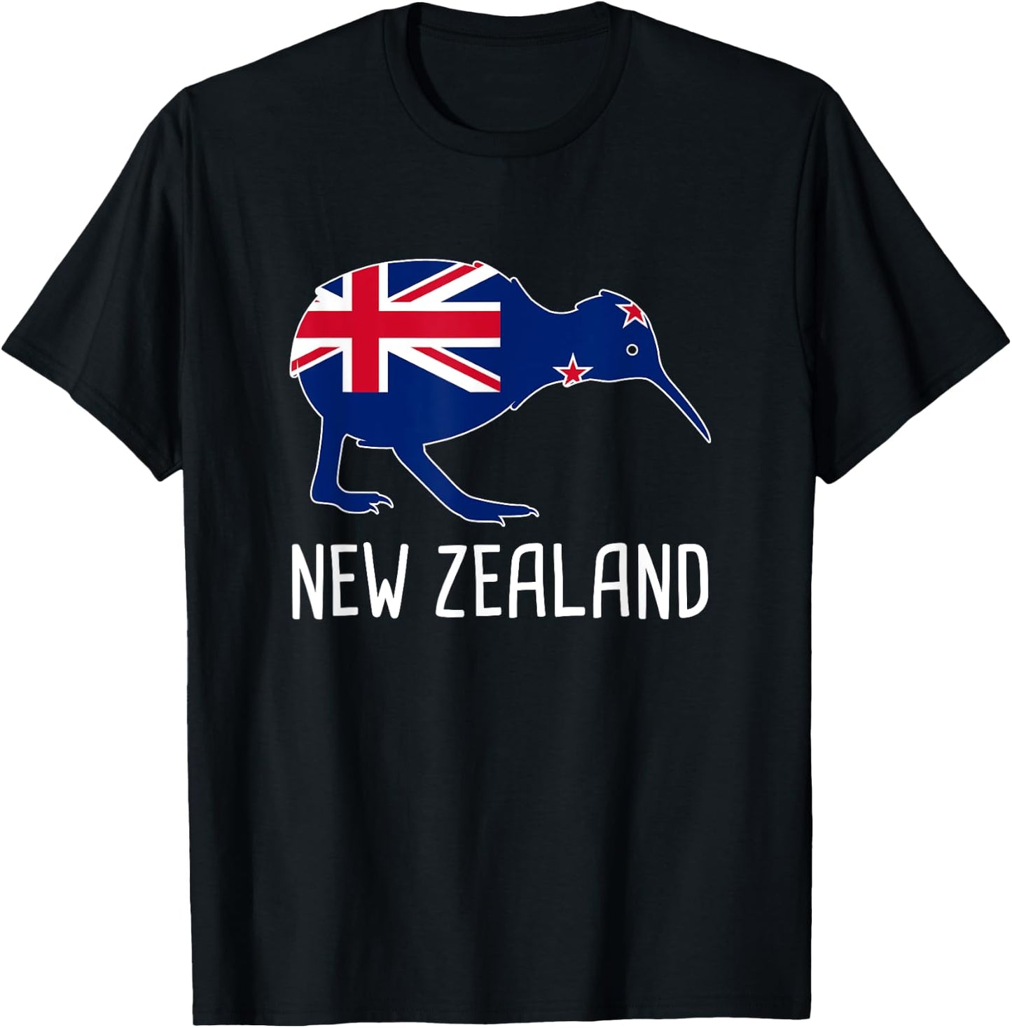 Kiwi Bird New Zealand T-Shirt - T-Shirt | Black