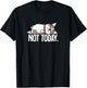 Funny Kawaii Not Today Napping Cardigan Blue Merle Corgi T-Shirt - T-Shirt | Black