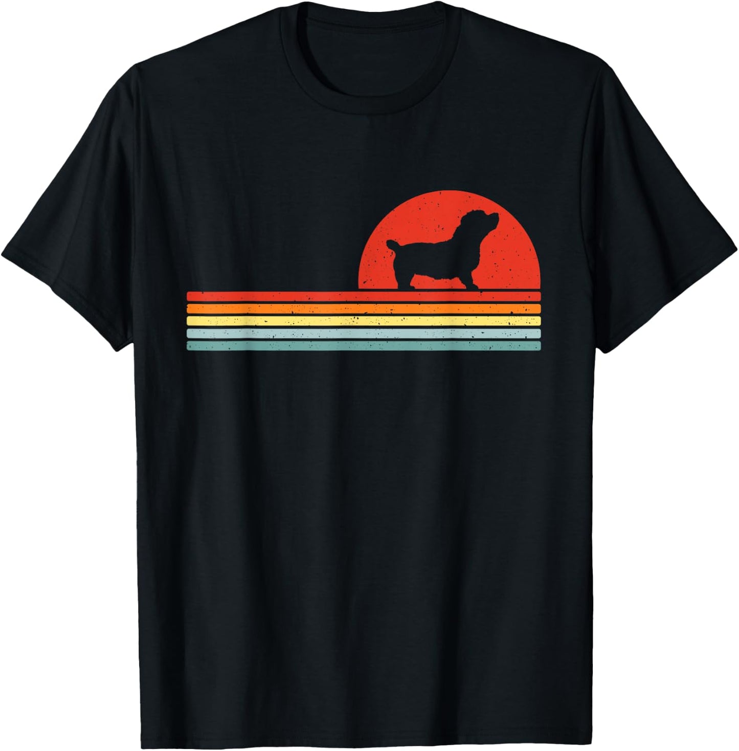 Glen of Imaal Terrier Retro T-Shirt - T-Shirt | Black