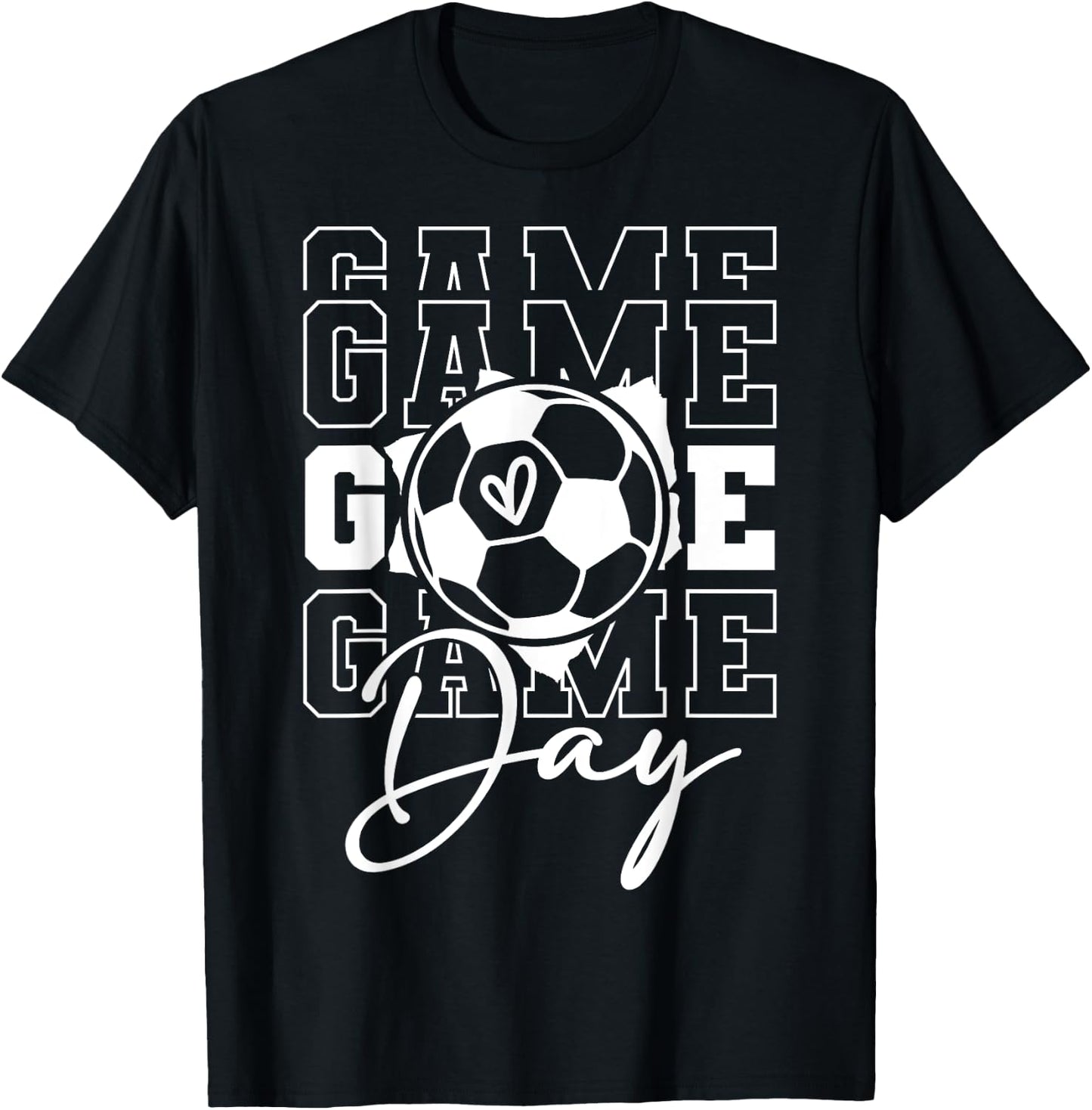 Game Day Soccer T-Shirt - T-Shirt | Black