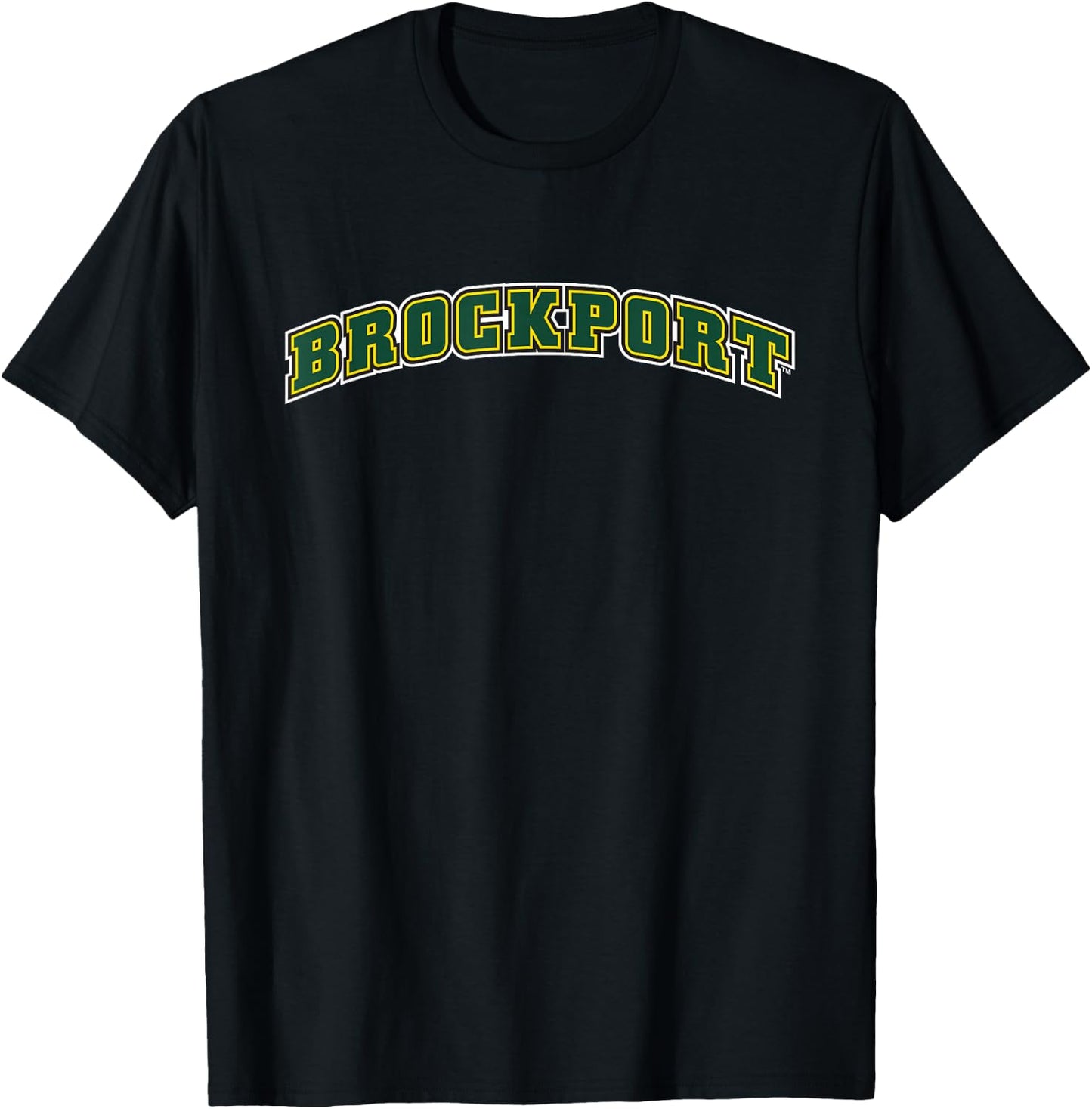 SUNY Brockport Golden Eagles Classic Collegiate Text T-Shirt - T-Shirt | Black
