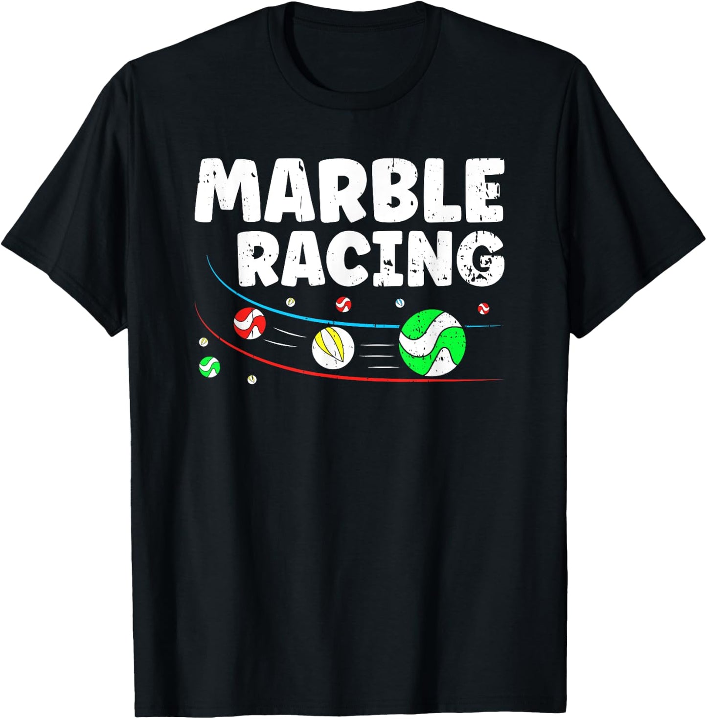 Marble Racing Marble Race Track Game Kids Adults T-Shirt - T-Shirt | Black