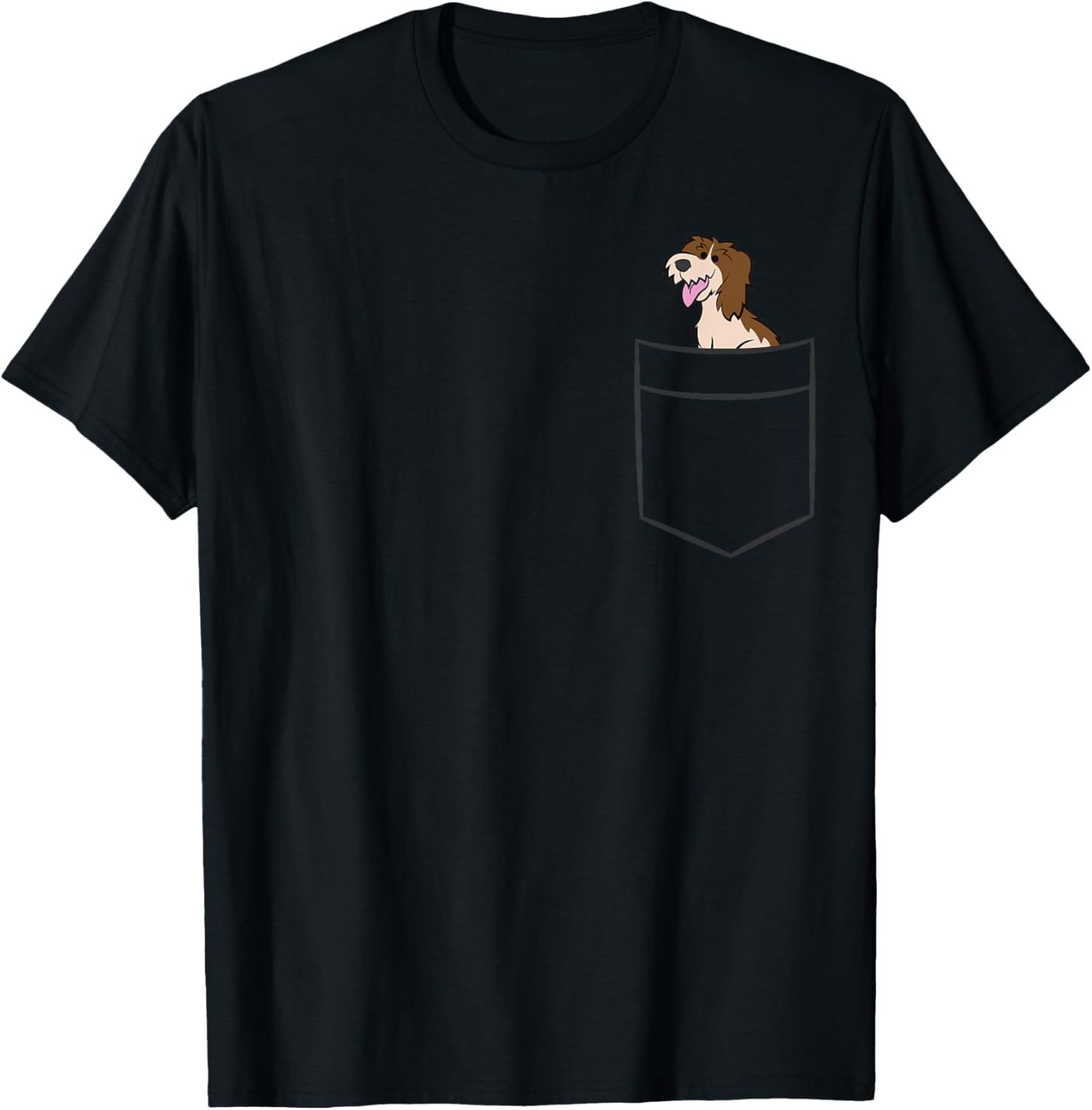 Spinone Italiano In The Pocket Cute Spinone Italiano T-Shirt - T-Shirt | Black