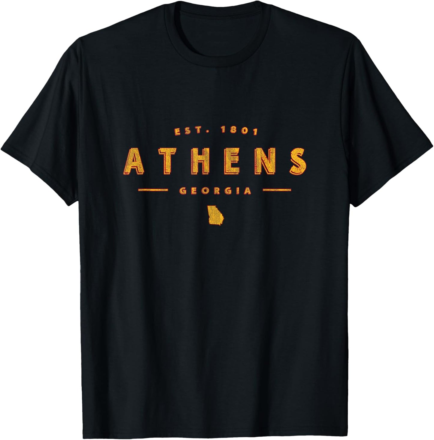 Athens Georgia - Athens GA T-Shirt - T-Shirt | Black