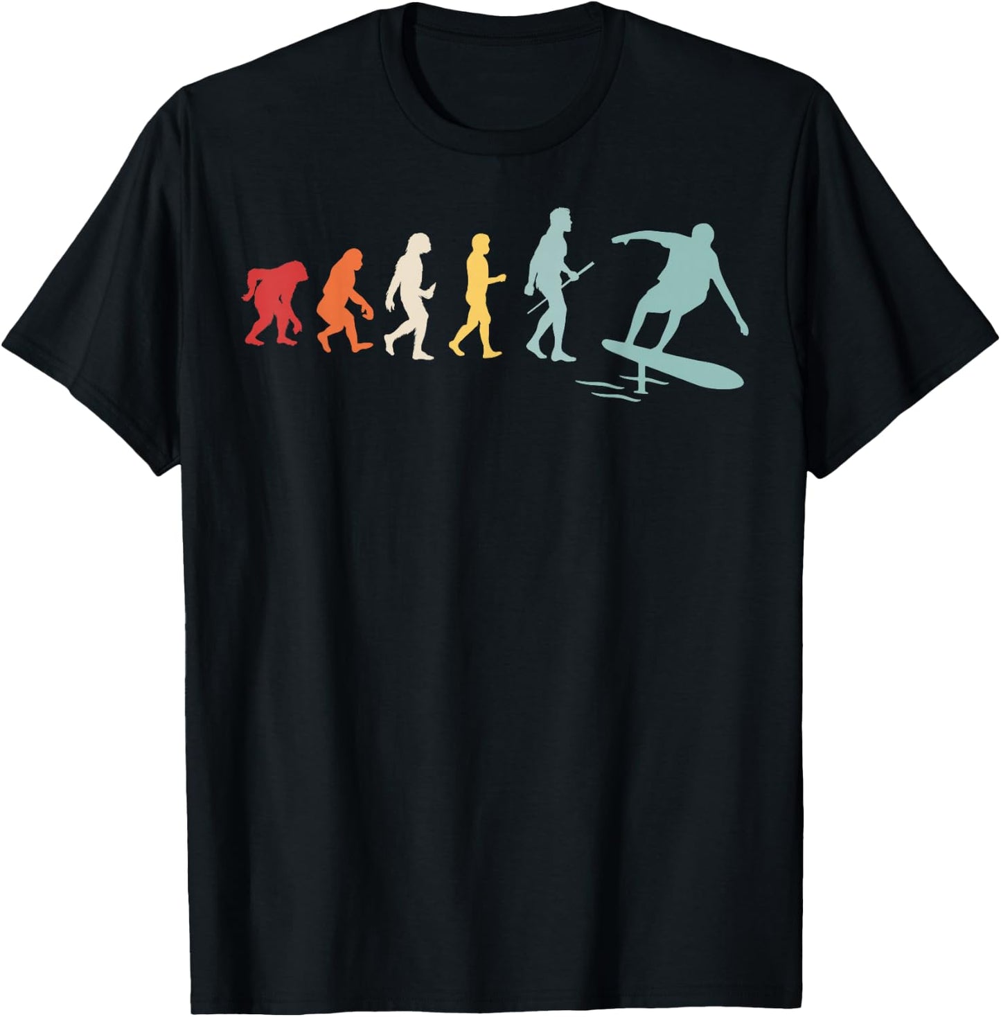 Hydrofoil Surfing Evolution Design for a Hydrofoil Expert T-Shirt - T-Shirt | Black