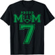 Custom Proud Football Mom Number 7 G Personalized T-Shirt - T-Shirt | Black