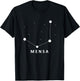 Mensa Constellation Galaxies Astrology Horoscope T-Shirt - T-Shirt | Black