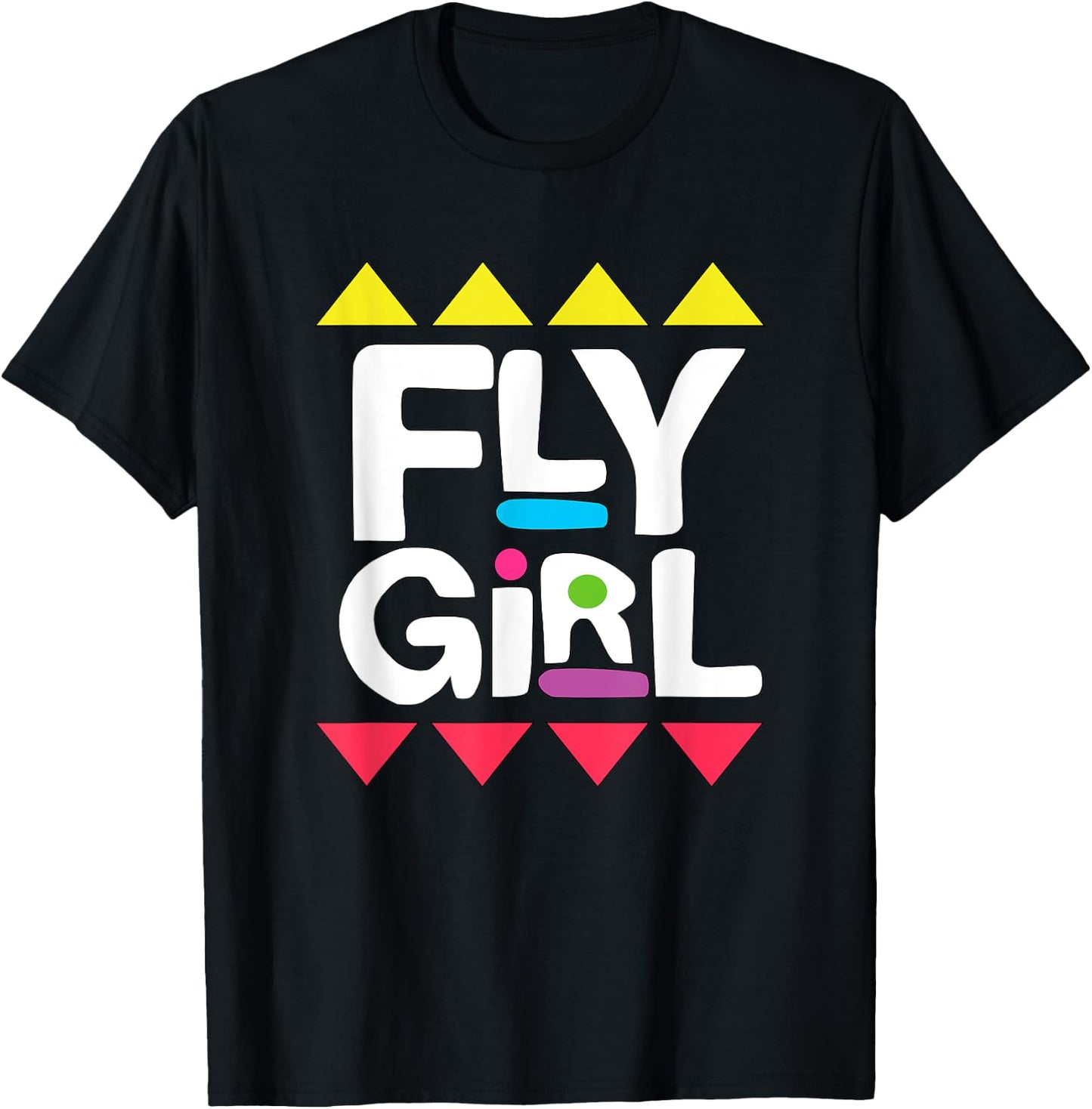 Fly Girl 80s Hip Hop Shirt for Woman 90s Old School B-Girl T-Shirt - T-Shirt | Black