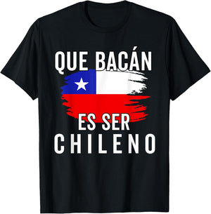 Chile Flag Pride Chilean Funny Camiseta Chilena Hombre Men T-Shirt - T-Shirt | Black