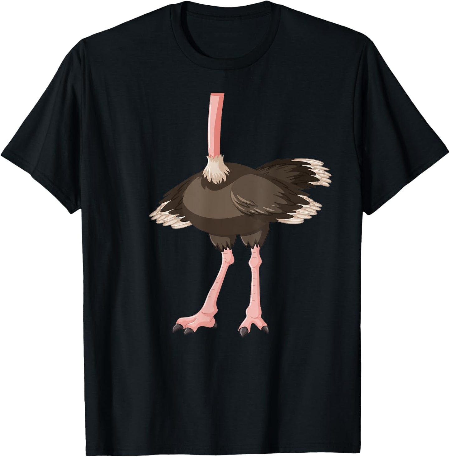 Ostrich Costume Cute Boys Girls Flightless Bird T-Shirt - T-Shirt | Black