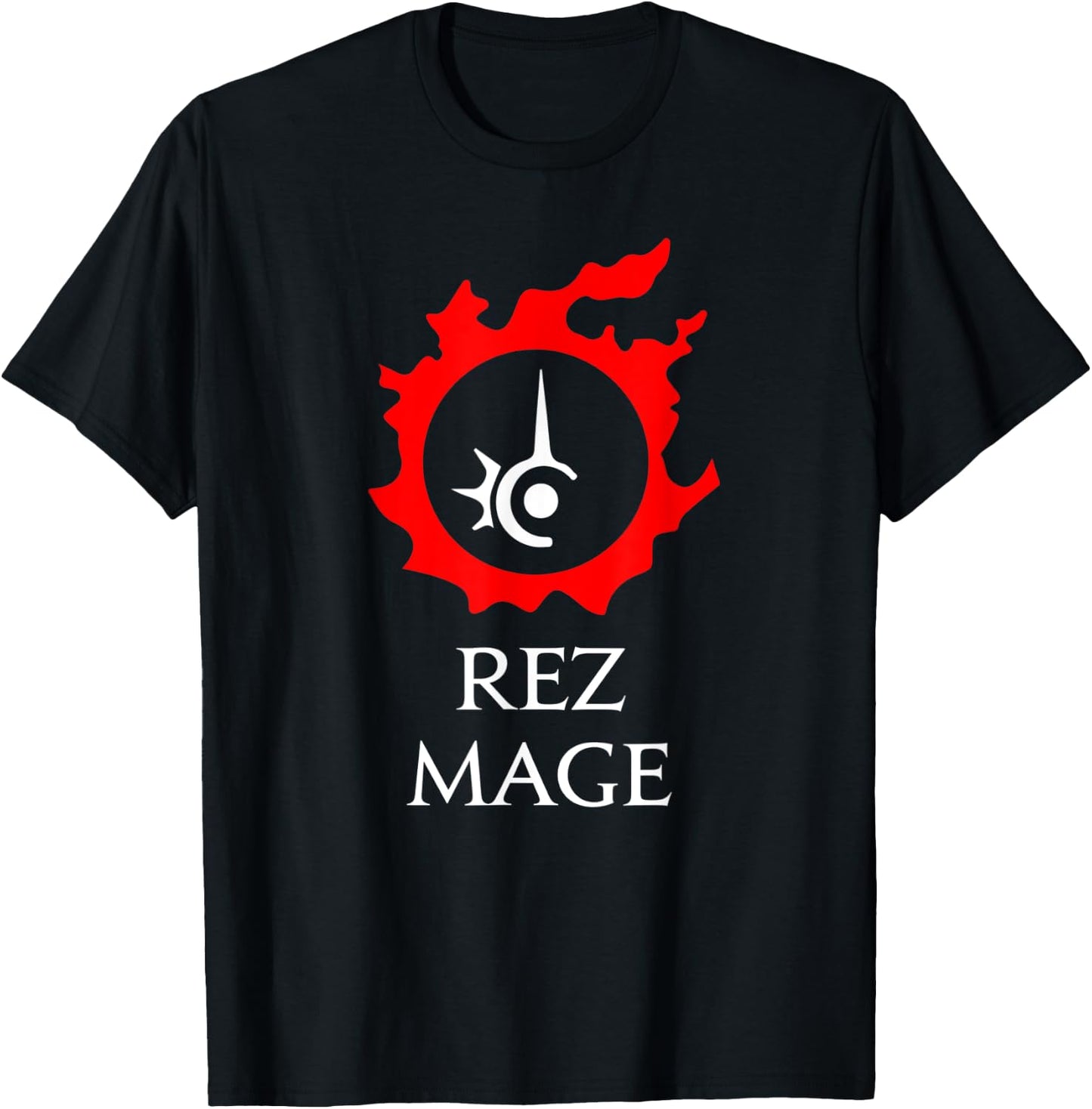 Red Mage Funny meme for MMORPG gamers - RDM Rez Mage T-Shirt - T-Shirt | Black