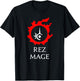 Red Mage Funny meme for MMORPG gamers - RDM Rez Mage T-Shirt - T-Shirt | Black
