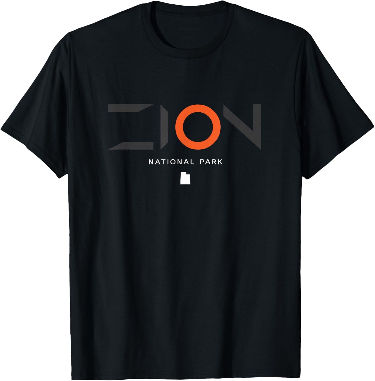 Zion National Park Utah Tonal Retro Vintage T-Shirt - T-Shirt | Black