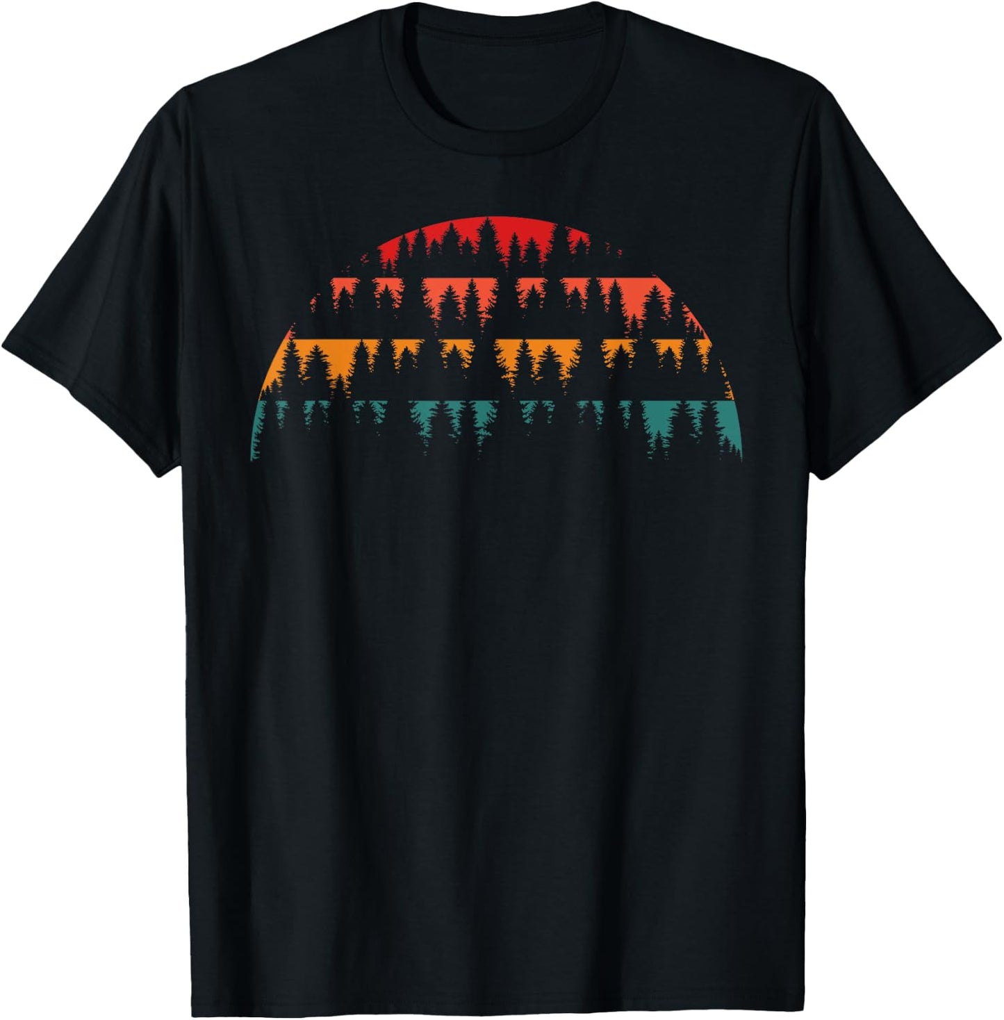 Trees Outdoors Nature T-Shirt - T-Shirt | Black