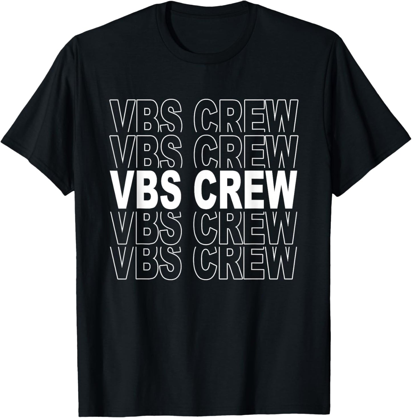 VBS Crew 2025 Vacation Bible School Summer Camp T-Shirt - T-Shirt | Black