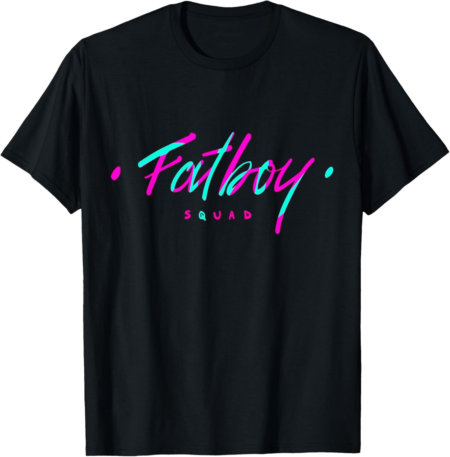 Fatboy Squad Gym Weightlifting Bodybuilding Fitness Workout T-Shirt - T-Shirt | Black