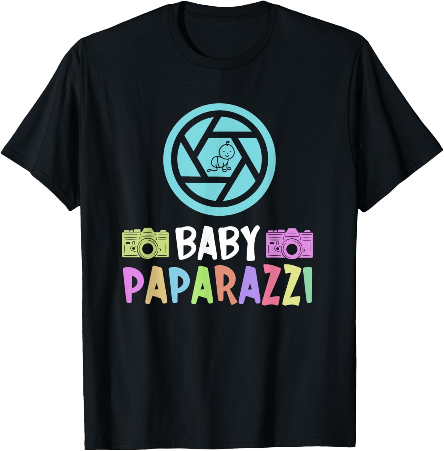 Baby Paparazzi - Newborn Photographer Photographer T-Shirt - T-Shirt | Black