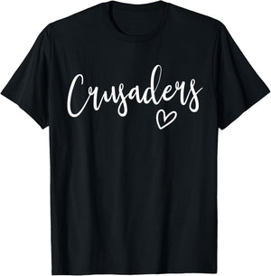 Crusaders School Crusaders Sports Team Women's Crusaders T-Shirt - T-Shirt | Black