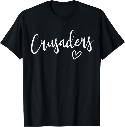 Crusaders School Crusaders Sports Team Women's Crusaders T-Shirt - T-Shirt | Black