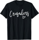 Crusaders School Crusaders Sports Team Women's Crusaders T-Shirt - T-Shirt | Black