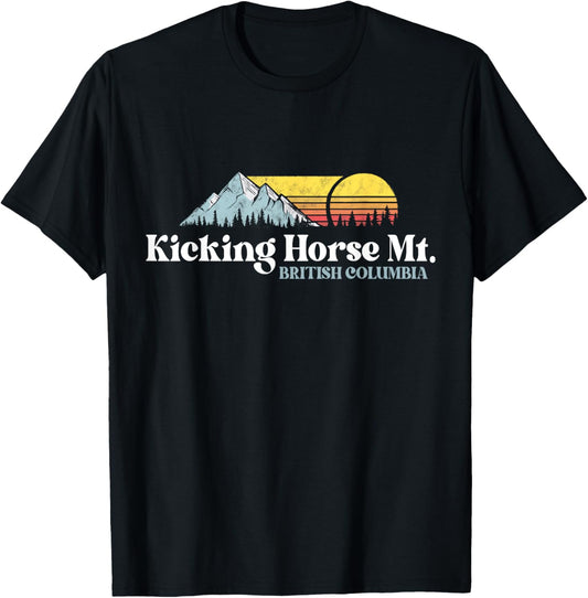Kicking Horse Mountain,BRITISH COLUMBIA,Ski Snowboard Hiking T-Shirt - T-Shirt | Black