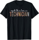 Leopard Ophthalmic Technician Appreciation healthcare worker T-Shirt - T-Shirt | Black