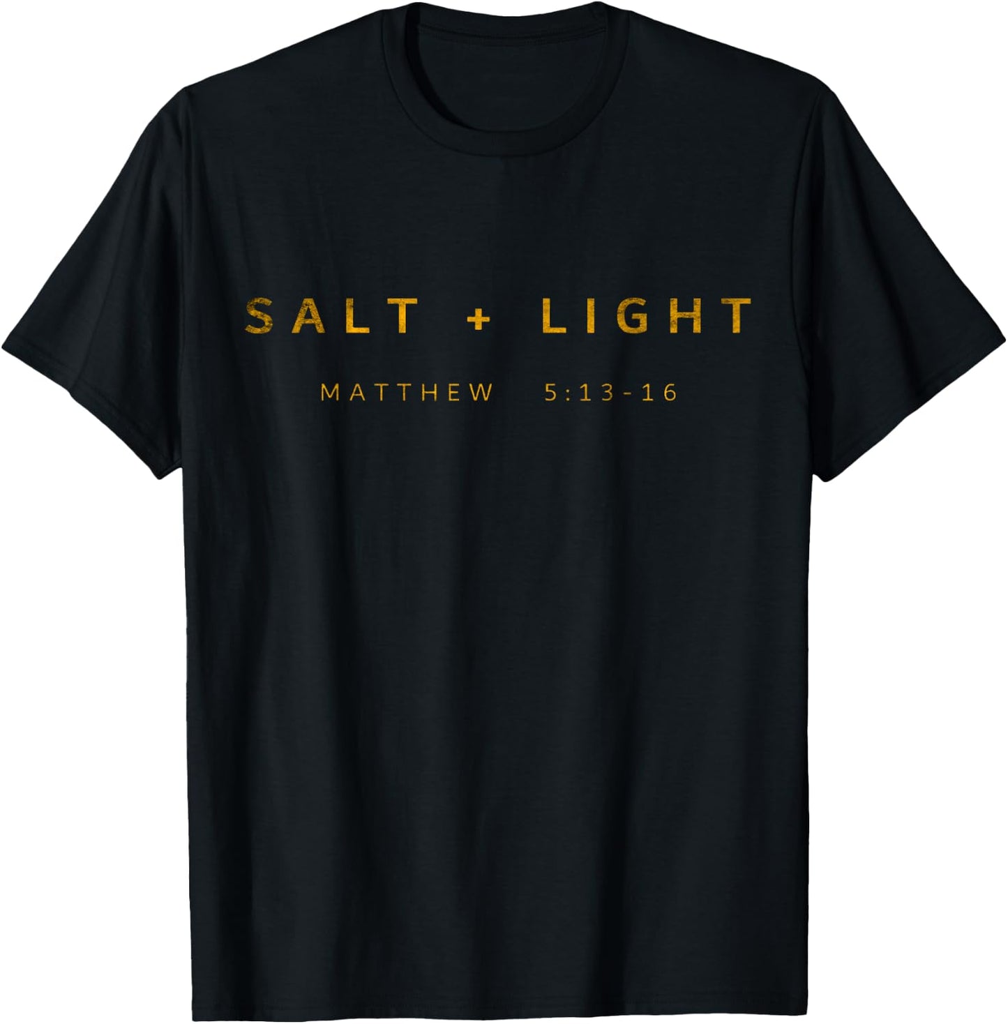 Salt + Light Matthew 5:13, Christian Bible Verse T-Shirt - T-Shirt | Black