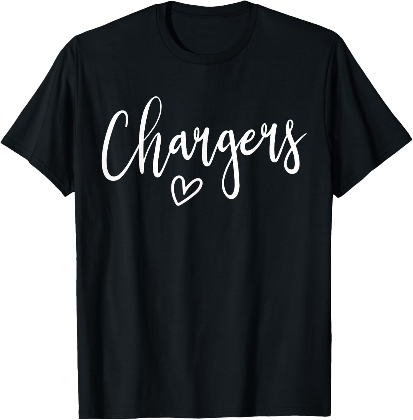 Chargers School Chargers Sports Team Women's Chargers T-Shirt - T-Shirt | Black