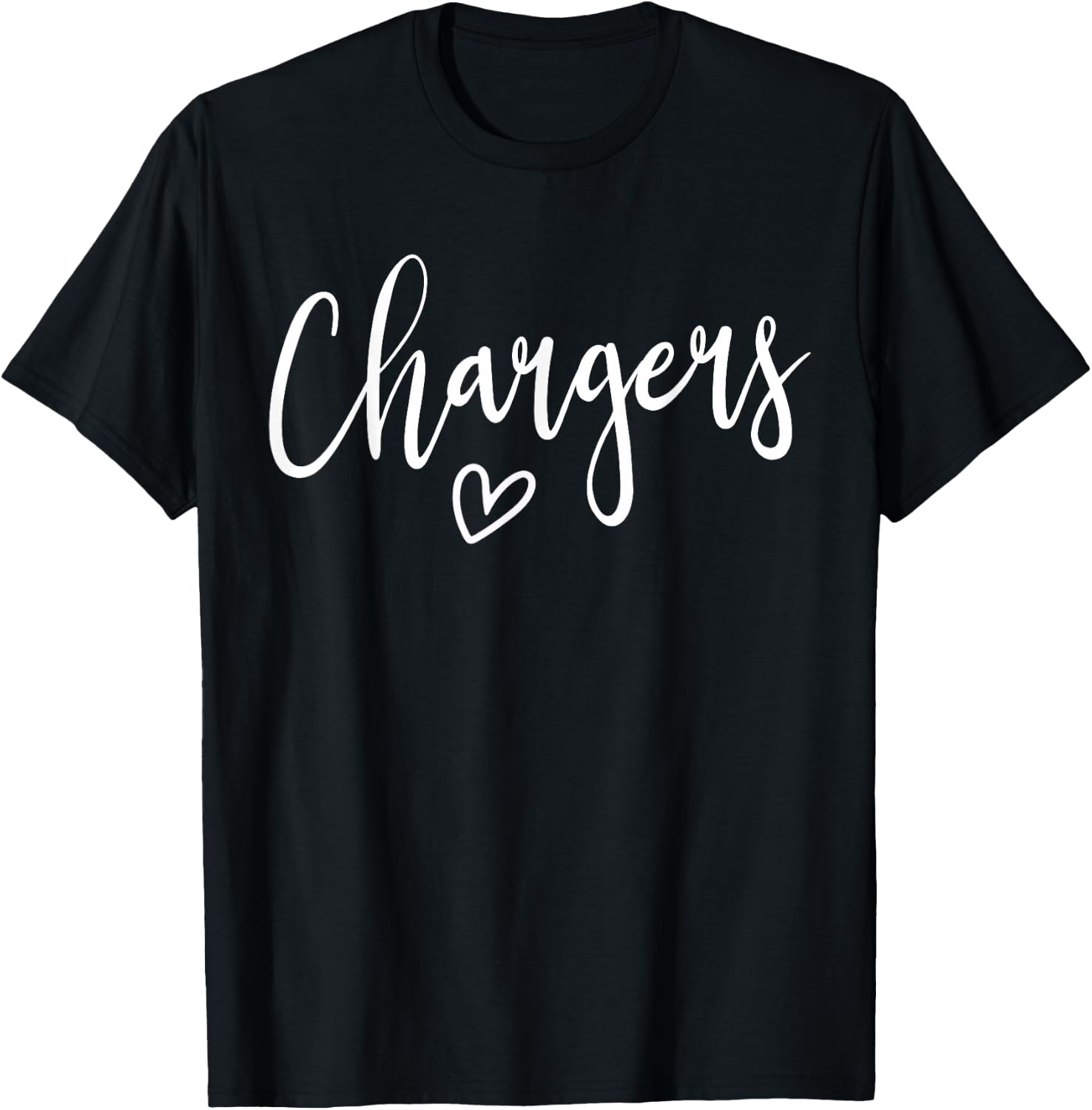 Chargers School Chargers Sports Team Women's Chargers T-Shirt - T-Shirt | Black