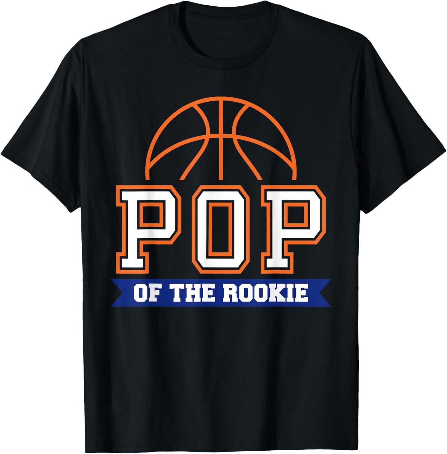 POP of Rookie 1st Birthday Basketball Theme Matching Party T-Shirt - T-Shirt | Black