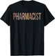 Leopard Pharmacist Appreciation healthcare workers T-Shirt - T-Shirt | Black
